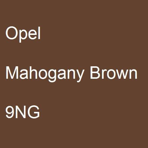 Opel, Mahogany Brown, 9NG.